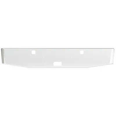 Fe-0210-020 Kenworth W900b, W900l 16" Taper Rolled End Bumper Chrome With Bolt Holes, Step Hole, Tow Pin Holes Light Duty 1