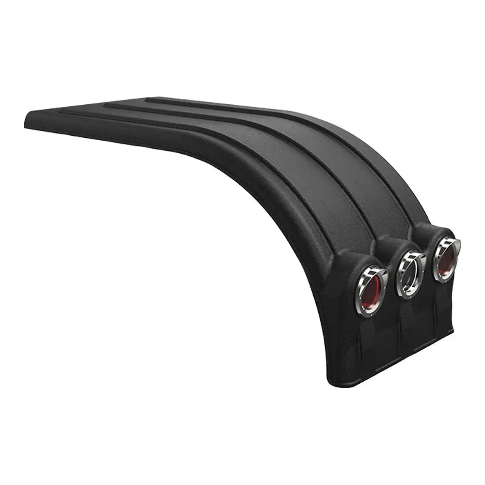 #10002014 Half Fender 902L Black W/ Lightbox Long Drop (Sold By Each) 1