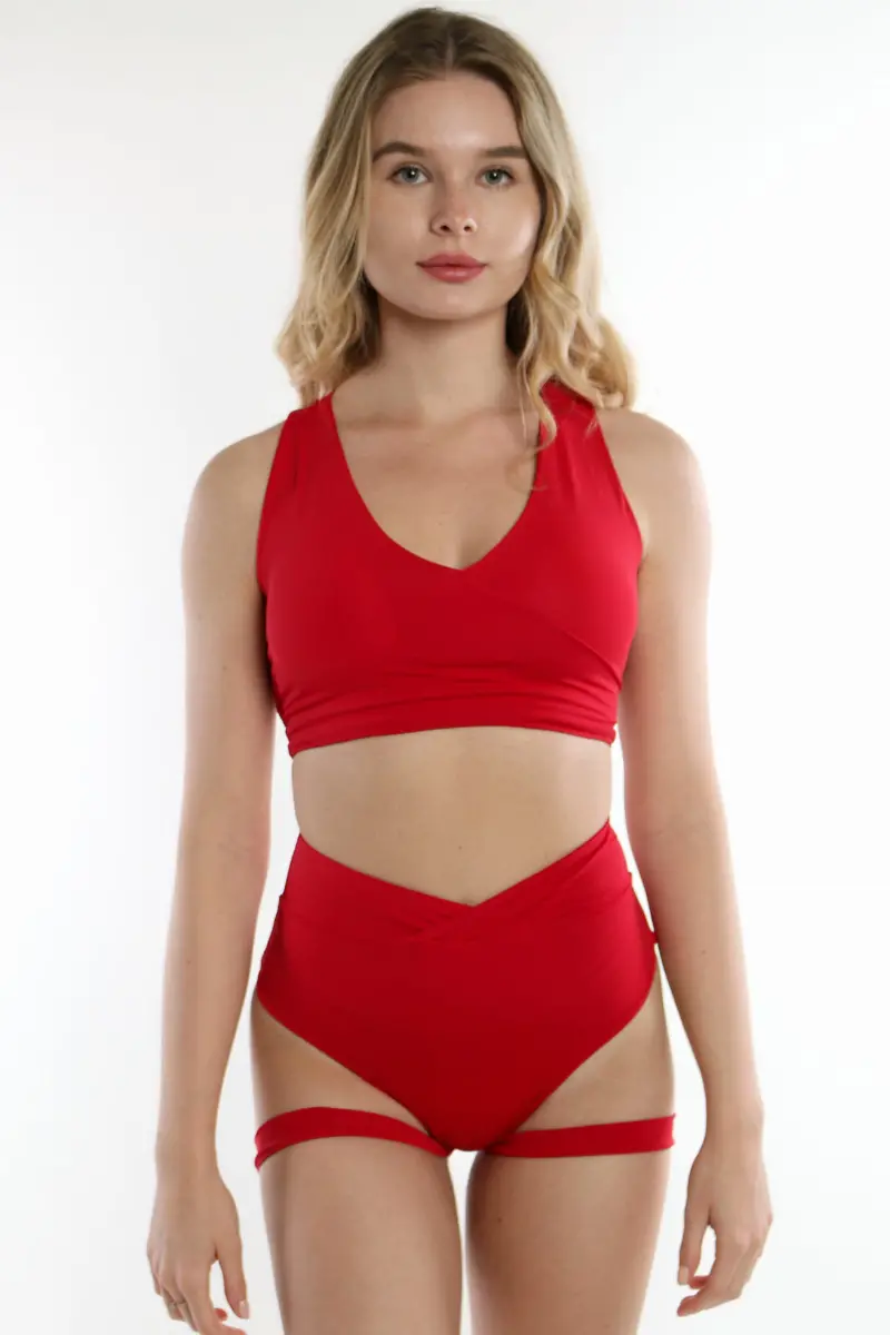 Movs Wear Fire Shorts - Cherry 1