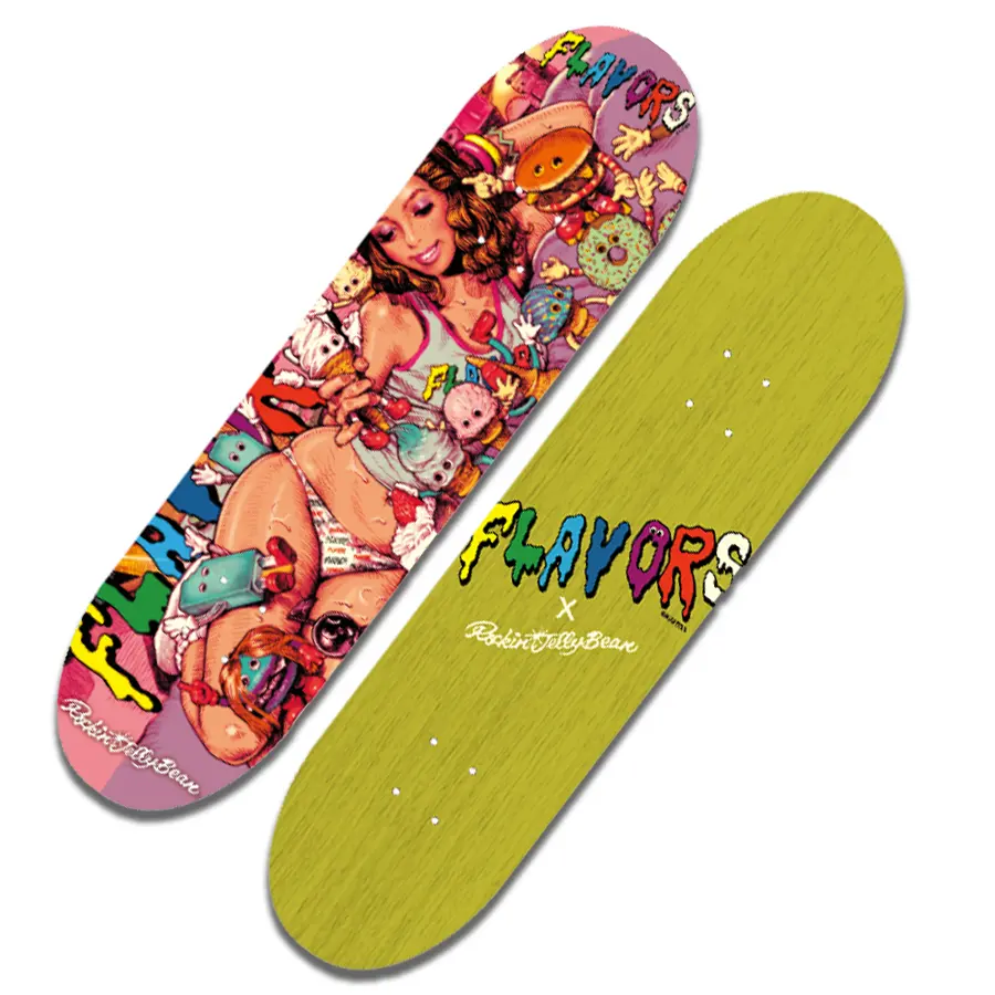 “Flavors X Rockin'jelly Bean”  Skate Deck 1
