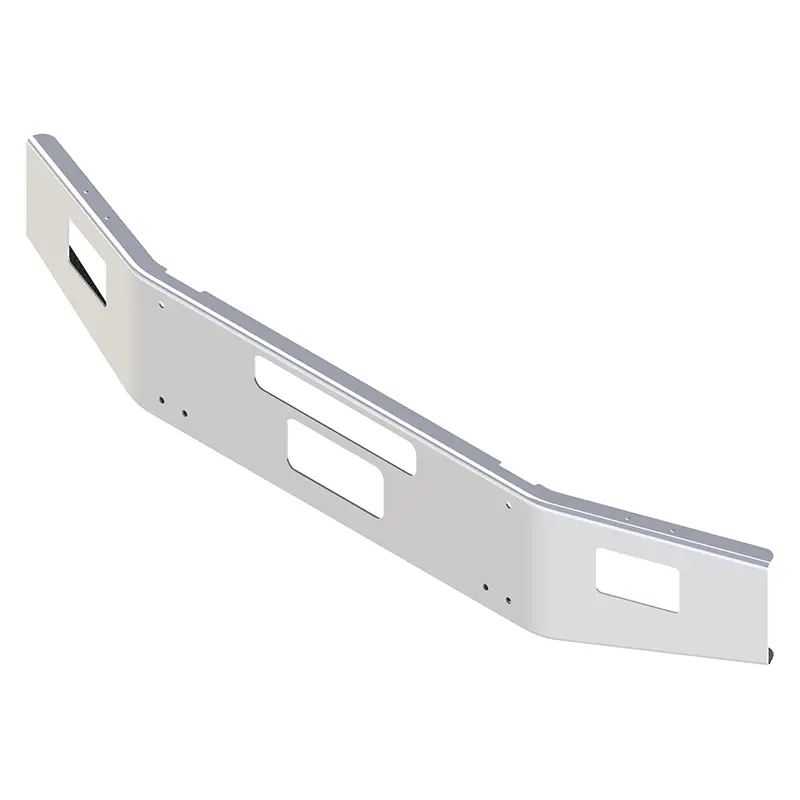 E-Fn-2011-26 14'' Kw 2004 And Later T-800B Conventional 7" Break Back Taper 7 Ga Steel Chrome Bolt Holes, Light Holes, Step Hole, Center Tow Pin Hole 1