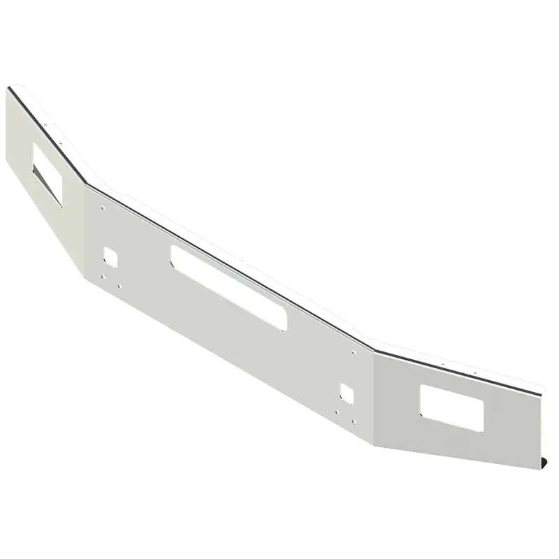E-Fn-2101-26 14'' T880 Open End Bumper W/ Bolt & Tow & Step & Fog Light Holes (2004+) 1