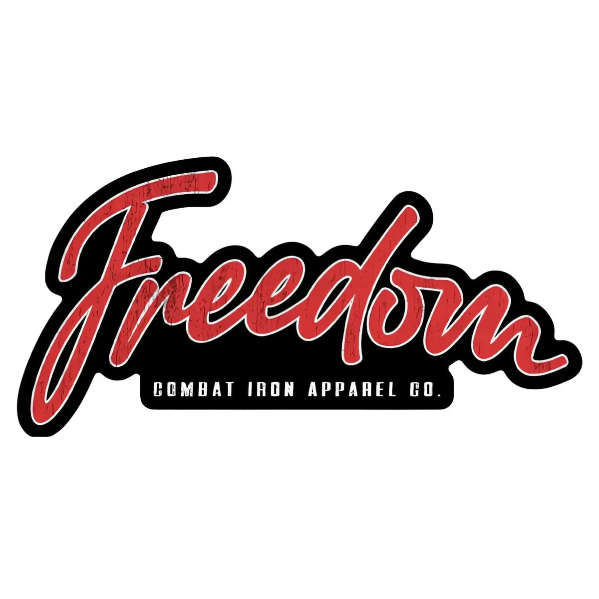 Freedom Script Decal Sticker 1