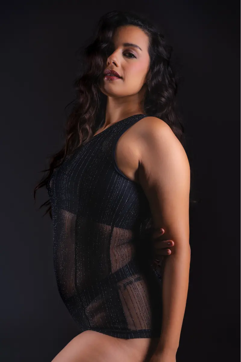 Sorte Brume Bodysuit - Black Mesh 1
