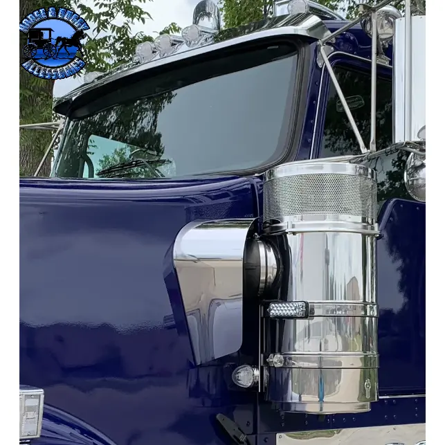 Kenworth Front Air Cleaner Brackets (1 Watermelon At Bottom) (Sold In Pairs) #Ss-1727 1