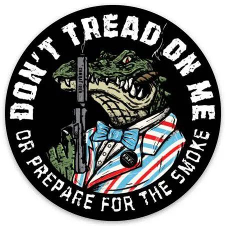 Don't Tread On Me Fafo Alligator Decal 1