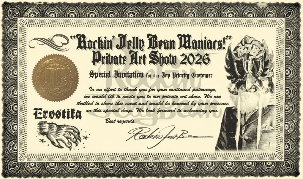 「“Rockin’Jelly Bean Maniacs!” Private Art Show 2026」ご来店予約 1