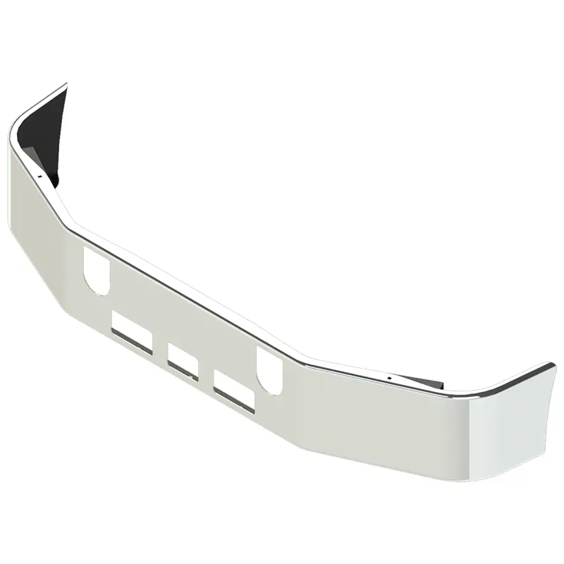E-Gl-2210-15 Mack 14" Ch 613 Set Back Axle Bumper (94-04) Light Holes, Step Hole, Tow Holes 1