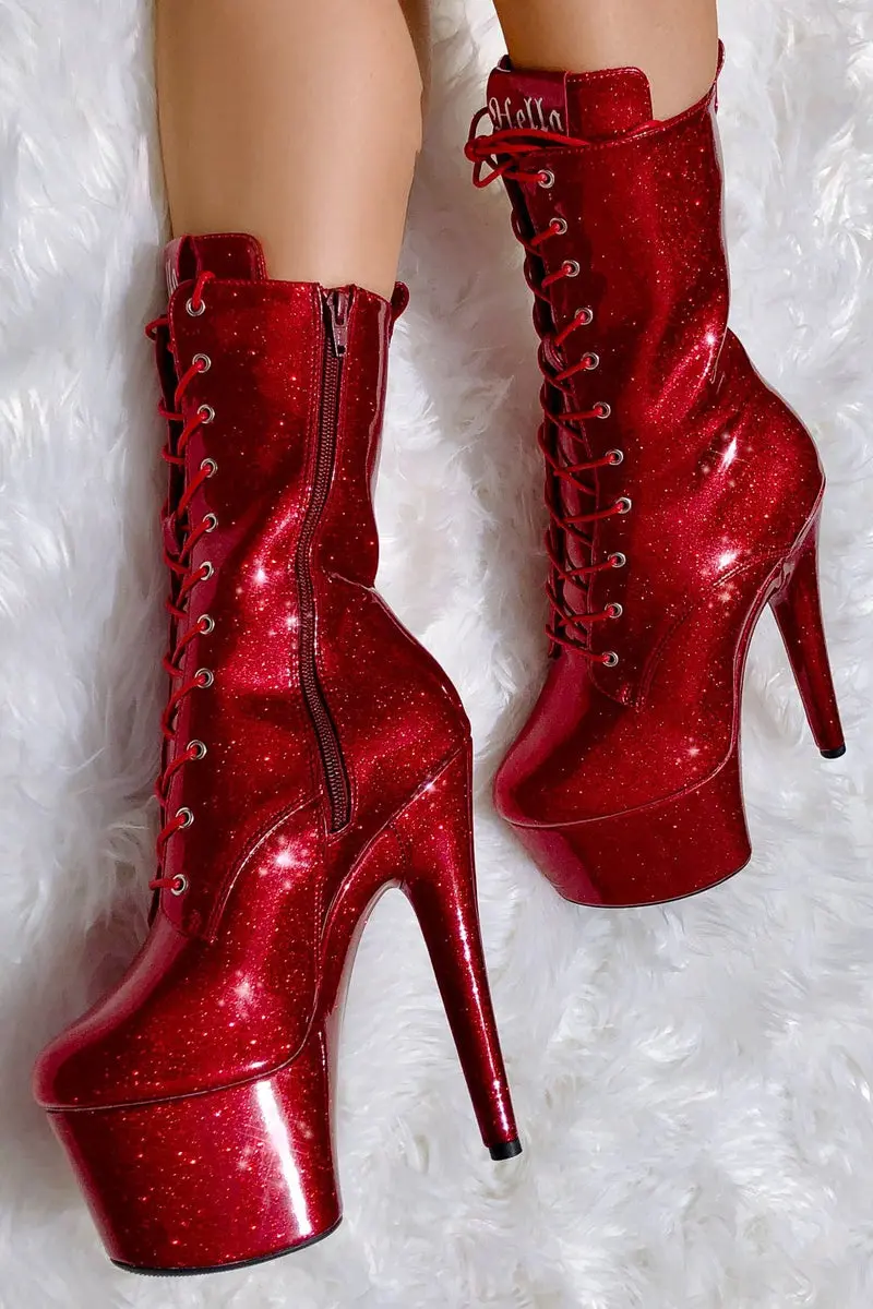 Hella Heels The Glitterati 7Inch Boots - Kansass 3