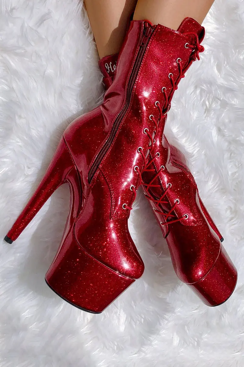 Hella Heels The Glitterati 7Inch Boots - Kansass 4