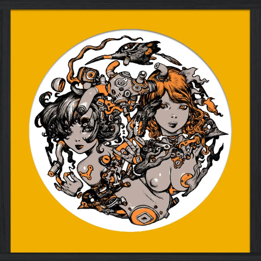 “Teradaki Special Edition” Silk Screen Print W/Frame 1