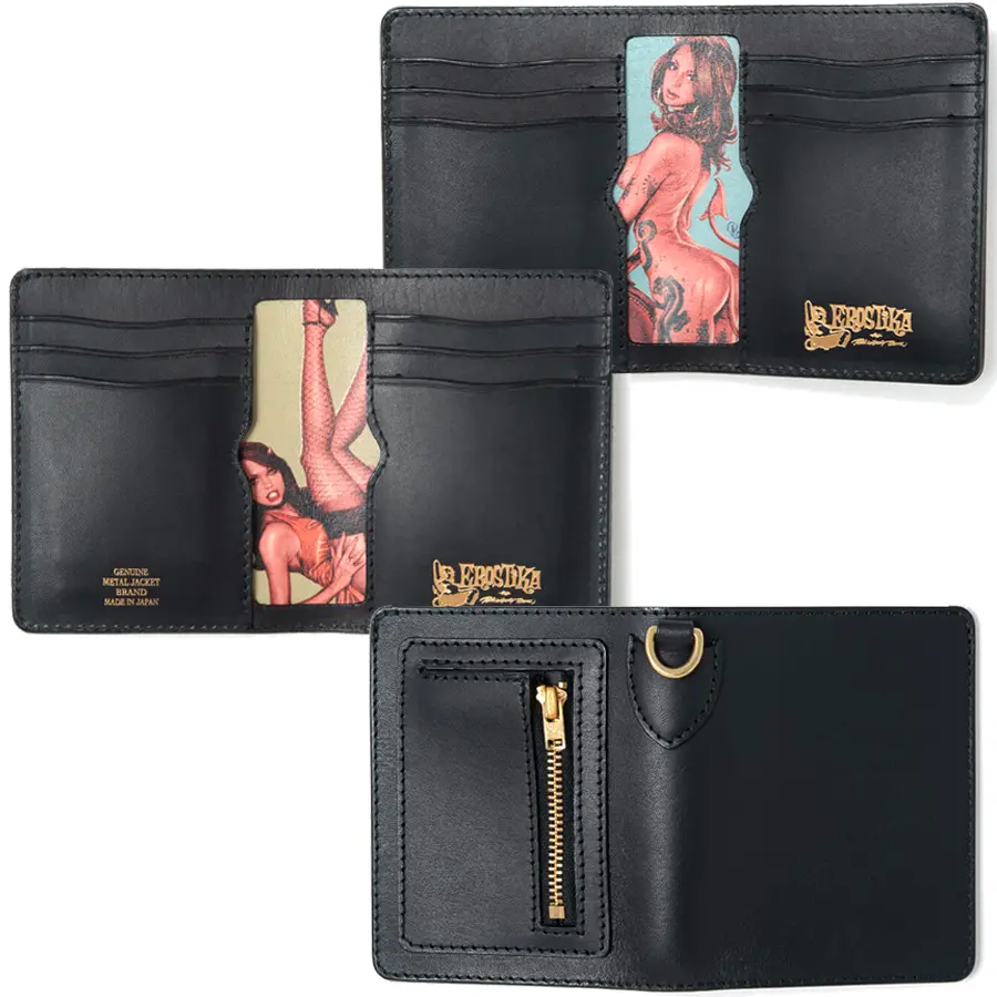 "Rockin'jelly Bean X Metal Jacket" Short Wallet W/Coin Pocket 1