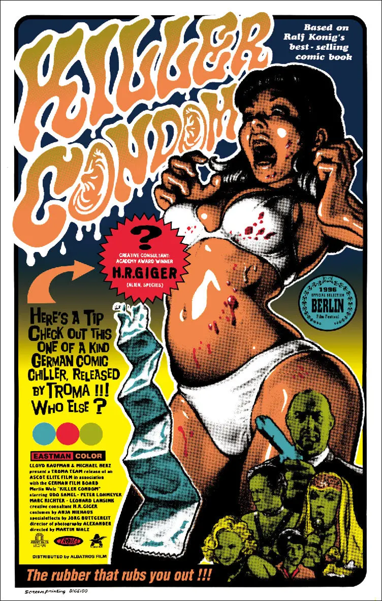 “Killer Condom” Silk Screen Print 1