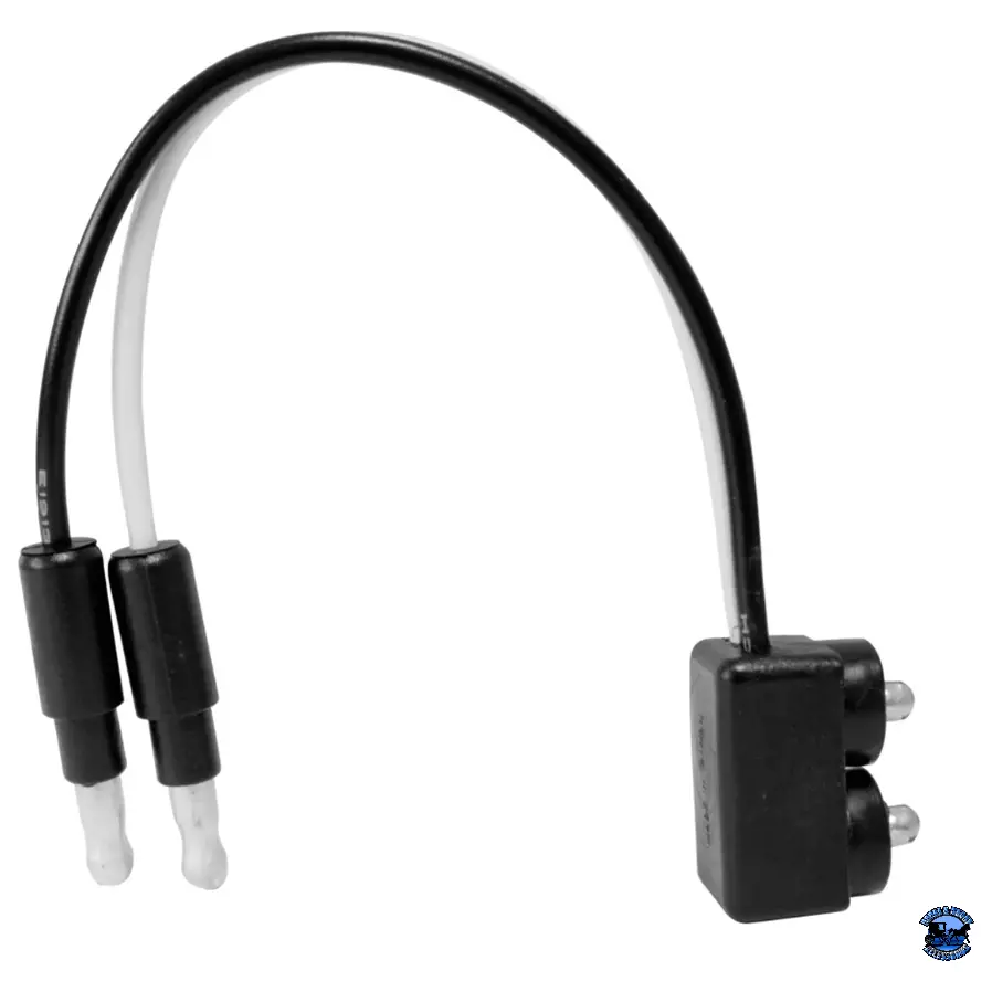 Grand General 2-Prong Light Plug With 0.180 Bullet Plugs 81009 1