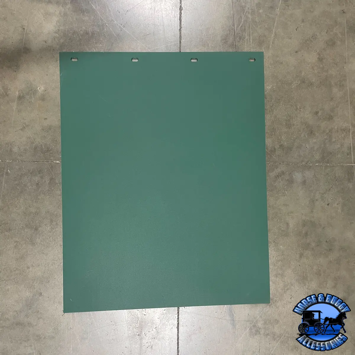 Mud-162430-100 1/4'' Green Plastic Mudflap (24'' X 30'') Smooth 1