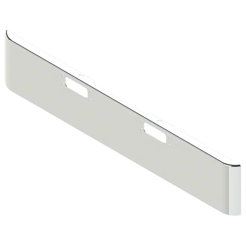 #Ha-0010-06 18'' Peterbilt 359 Rolled End Bumper W/Tow & Bolt Holes 1