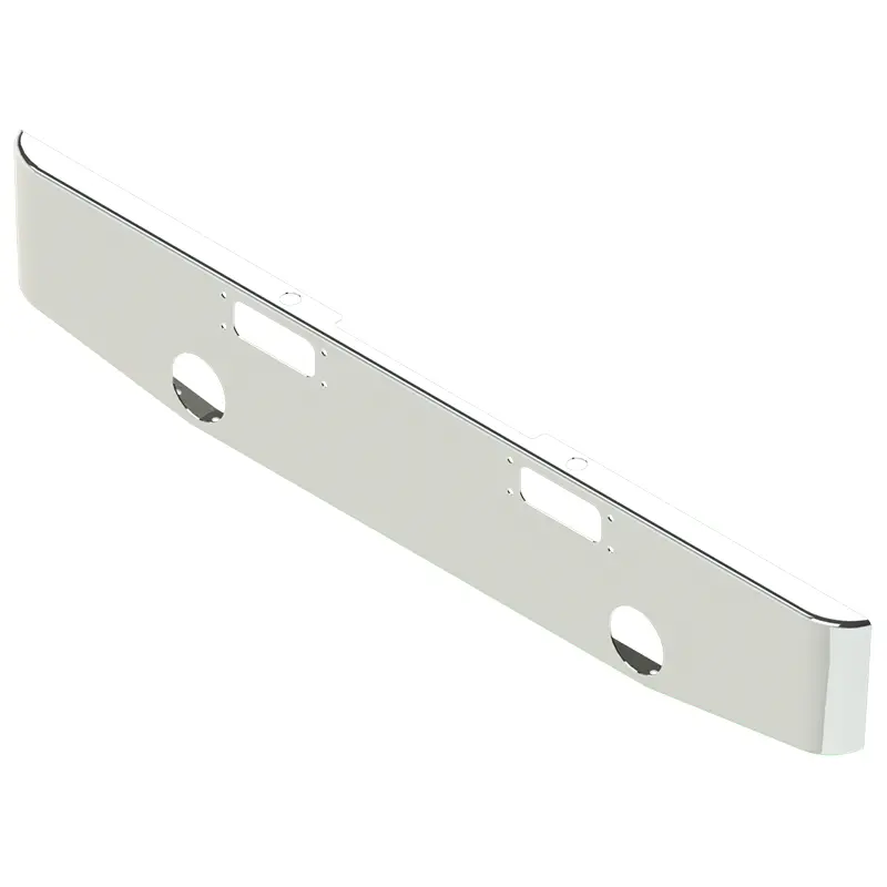 E-Ha-1010-02 Peterbilt 359 Bumper With Round Fog Light /Tow Holes/Bolt Holes. 1