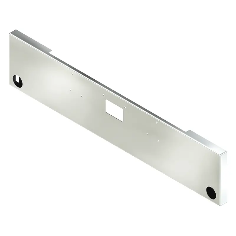 E-Hc-0010-51-R2c 20'' Pete 379 Boxed Bumper W/One 4'' Light Hole On Each End W/Tow & Bolt Holes 1