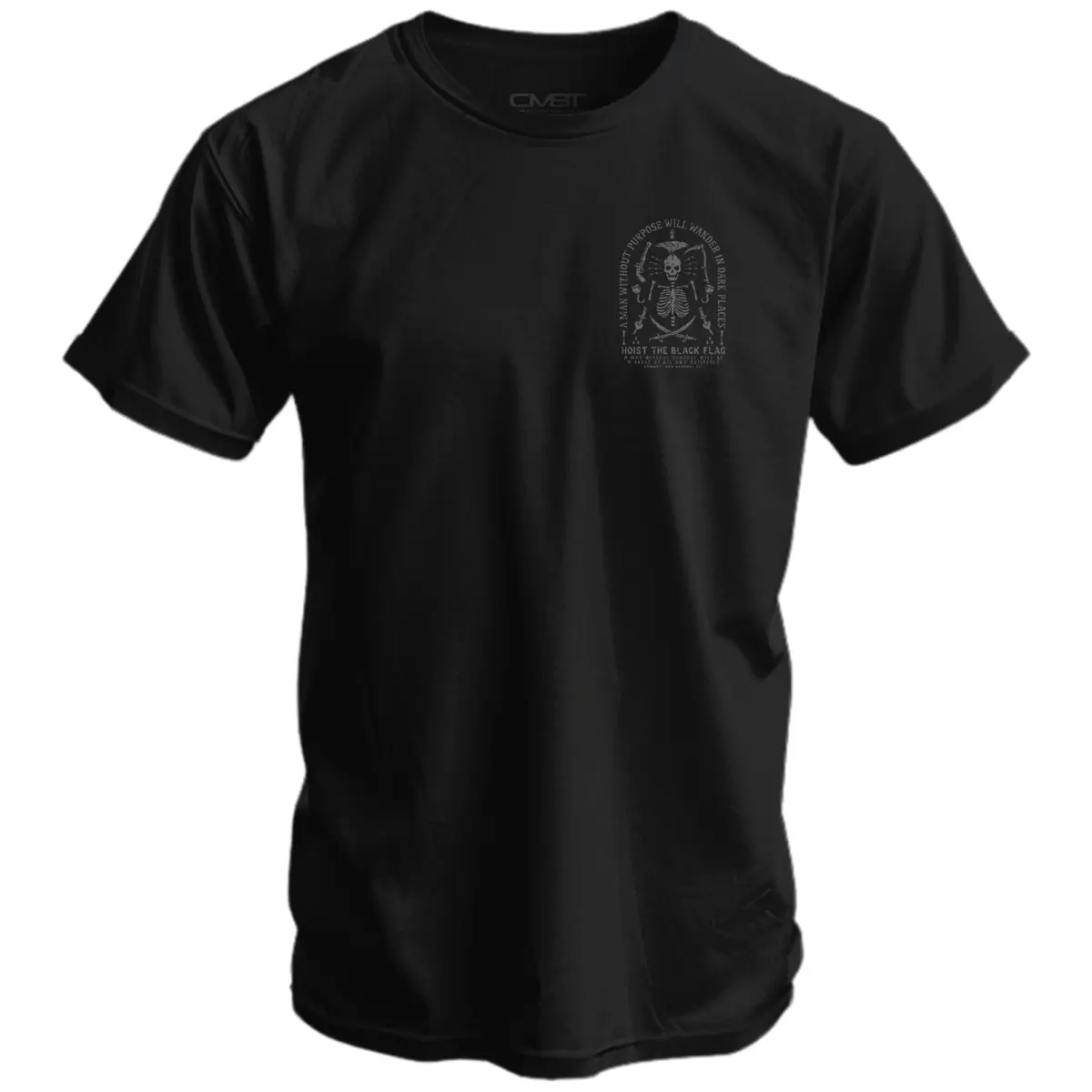 Hoist The Black Flag Skull & Bones Men's T-Shirt 2