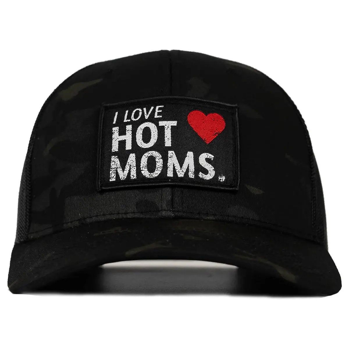 I Love Hot Mom's Patch Snapback Hat 2