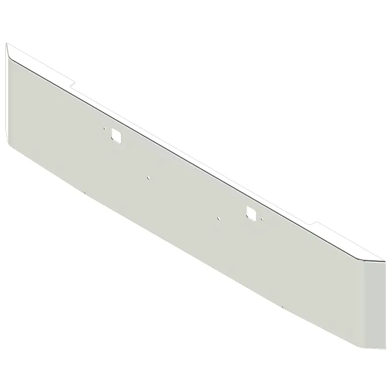 E-Hv-0010-31-2T 20 ''Tapered To 18'' Pete 389 Rolled Bumper W/Tow & Bolt Holes 1