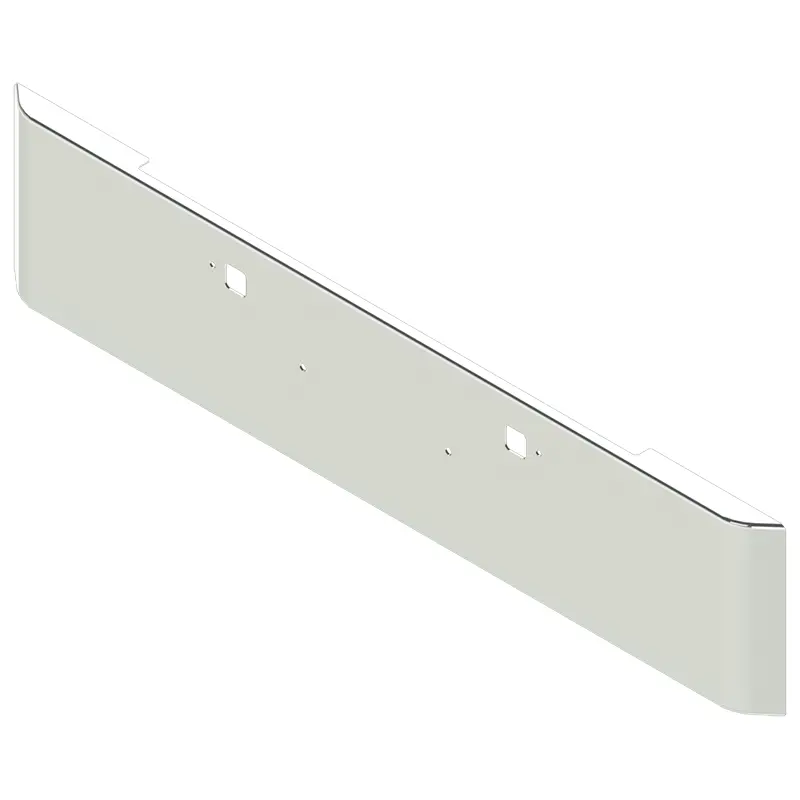 E-Hv-0010-41 20 '' Pete 389 Rolled End Bumper W/Tow & Bolt Holes 1