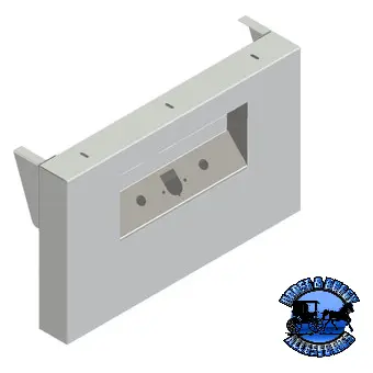 Iowa Customs 304 Stainless Rear Center Panel With Airline Box - 20" Drop (Choose Style) 1