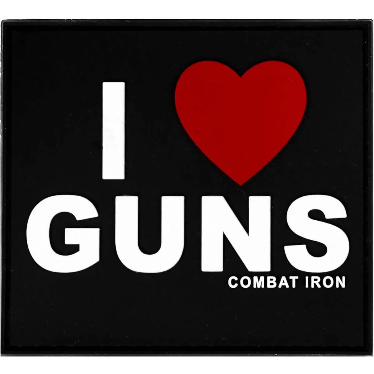 I Love Guns 3D Pvc Patch 1