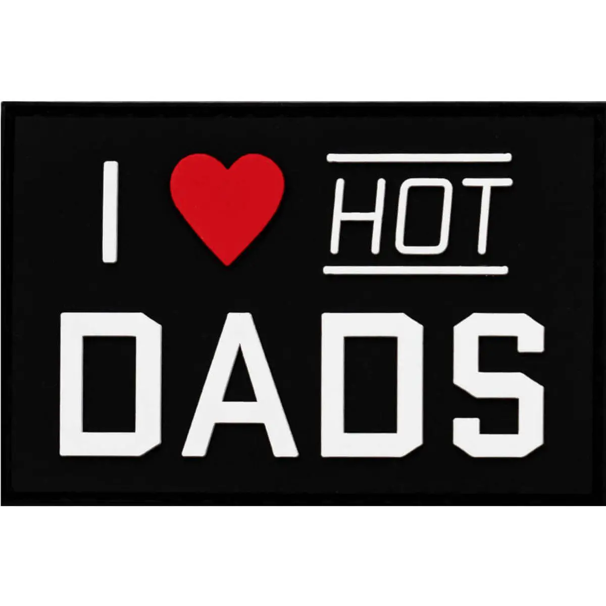 I Love Hot Dads Pvc Patch 1