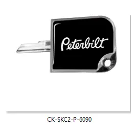 Ck-Skc2-P-6090 Rectangular Small Key Cover Pb - Black/Chrome 190 1