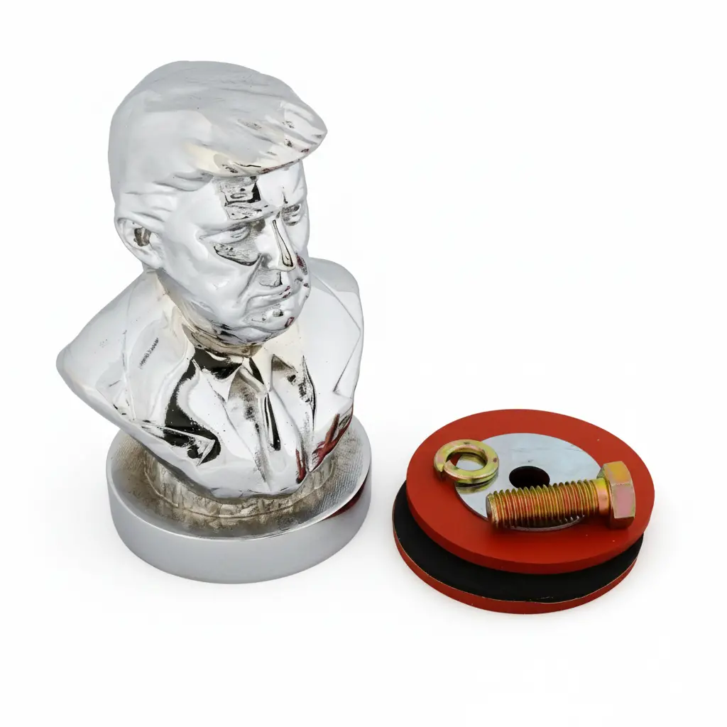Chromed Trump Hood Pull Ornaments (Lifetime Warrenty) #Djt-Hp-C 1