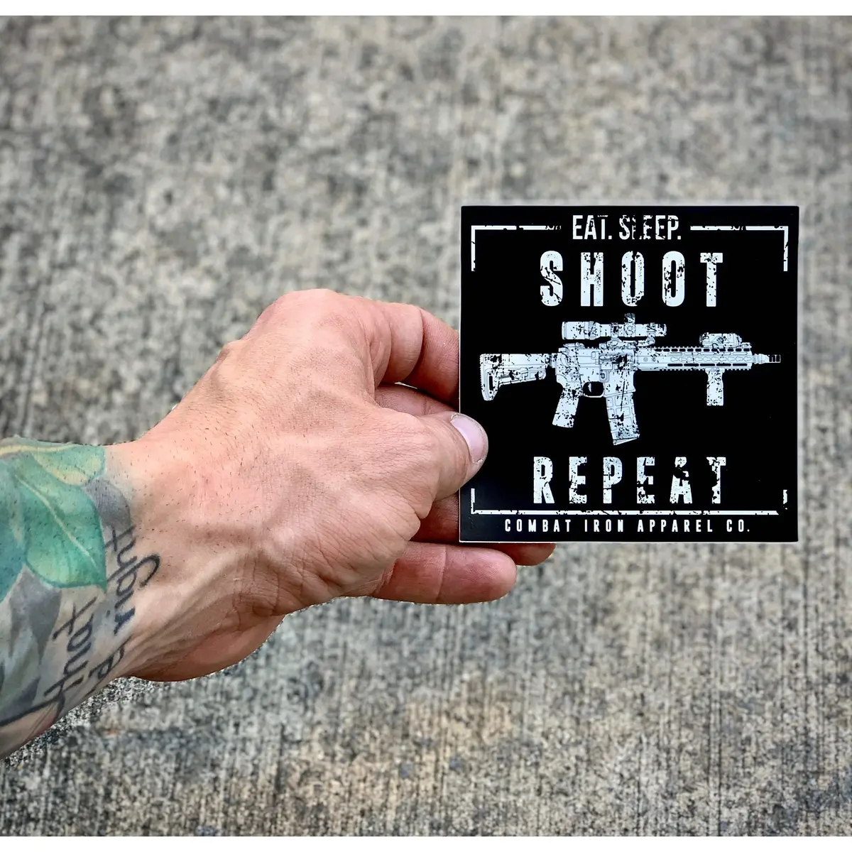 Eat. Sleep. Shoot. Repeat All Weather Decal 1