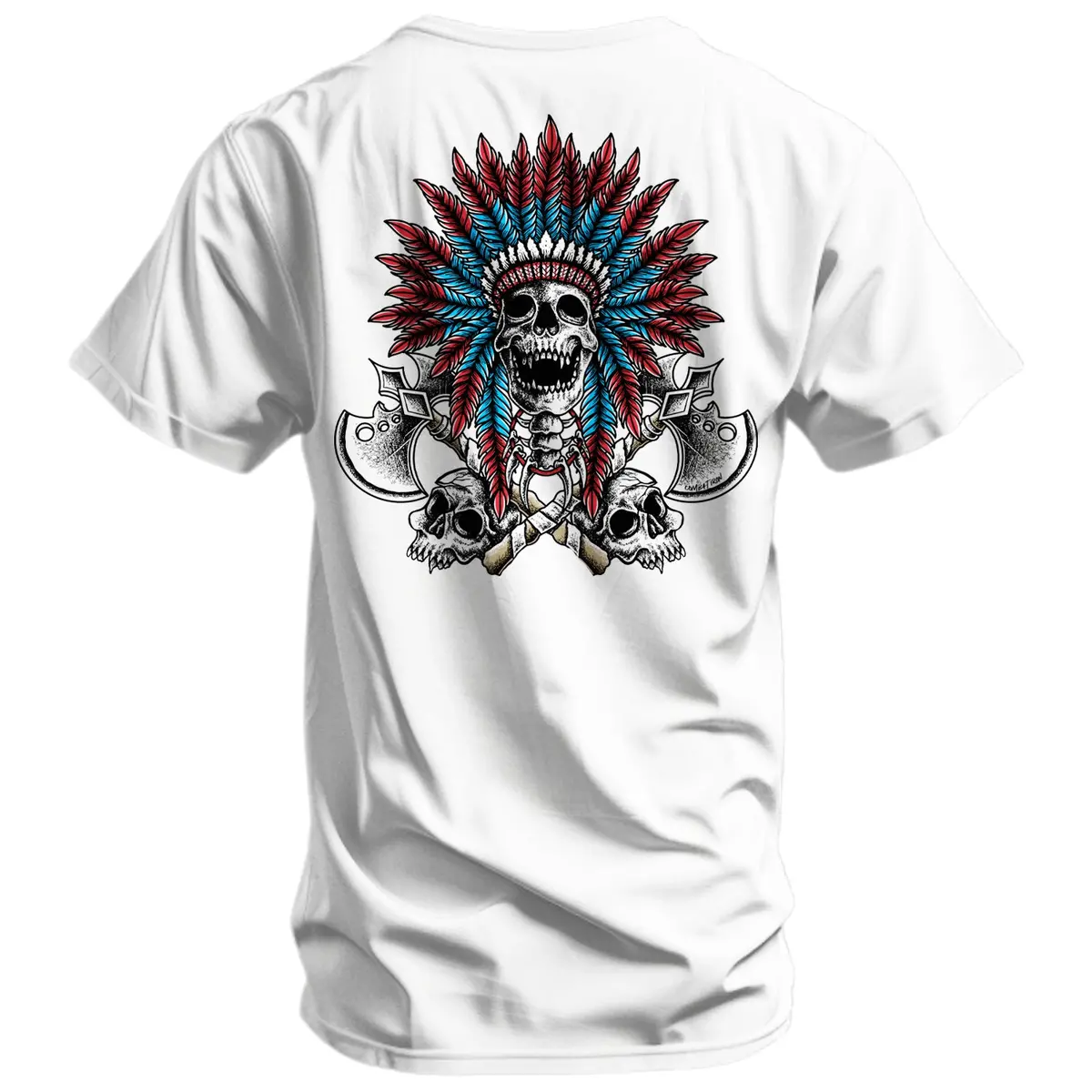 Warrior Spirit Indian Head Men's T-Shirt 1