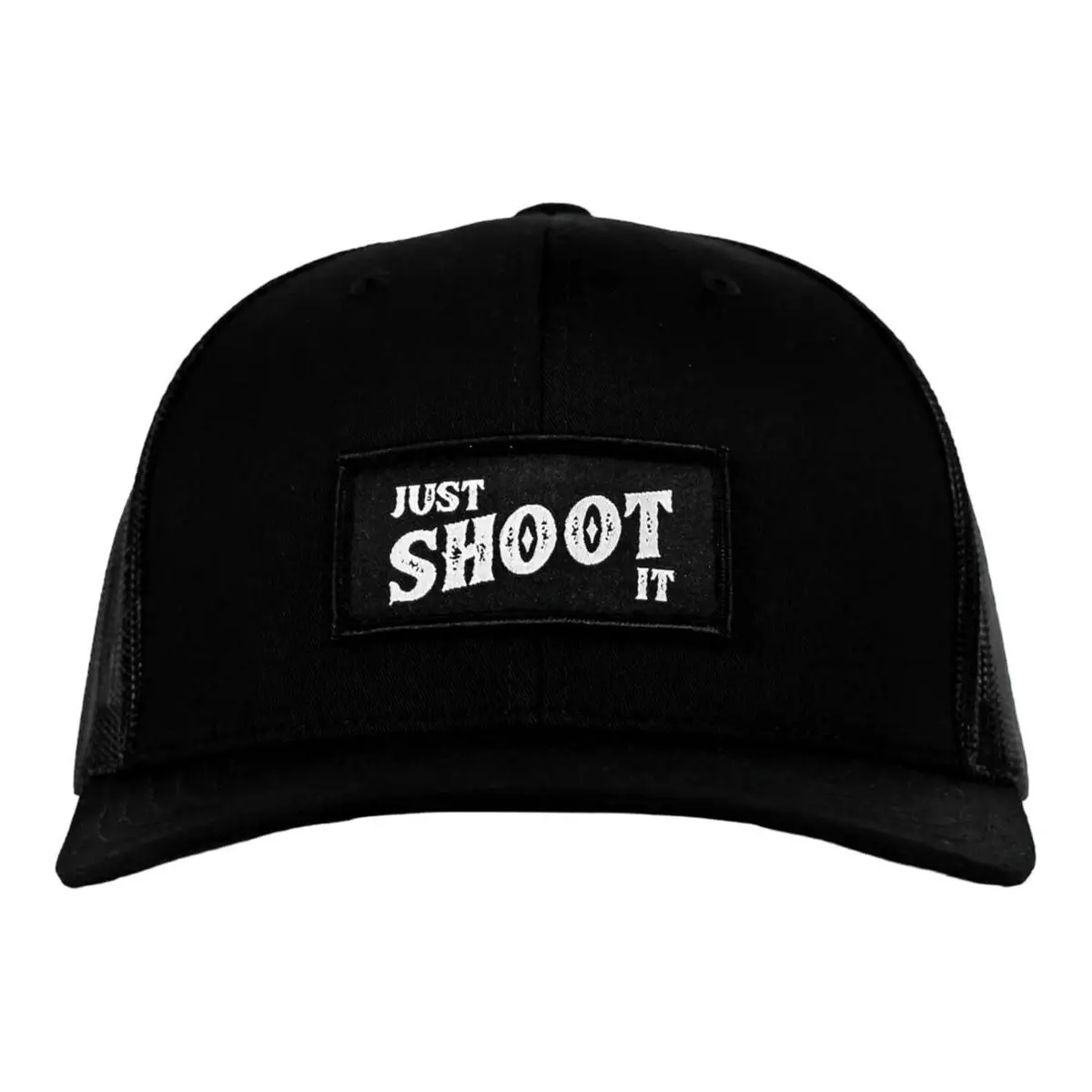 Just Shoot It Patch Snapback Hat 1