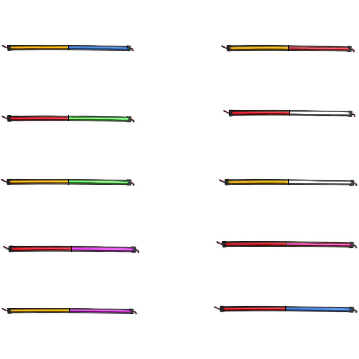 12" Center Glow Strip - Trux Dual Revolution Leds (Choose Color) 1