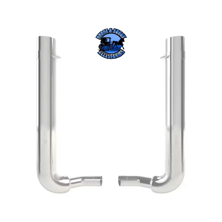 #Kc-Q705048cp Dynaflex 7" Reduced To 5" Kw 900B Exhaust Kit With 48" Quiet Spools And Over The Frame Elbows And Clamps 1