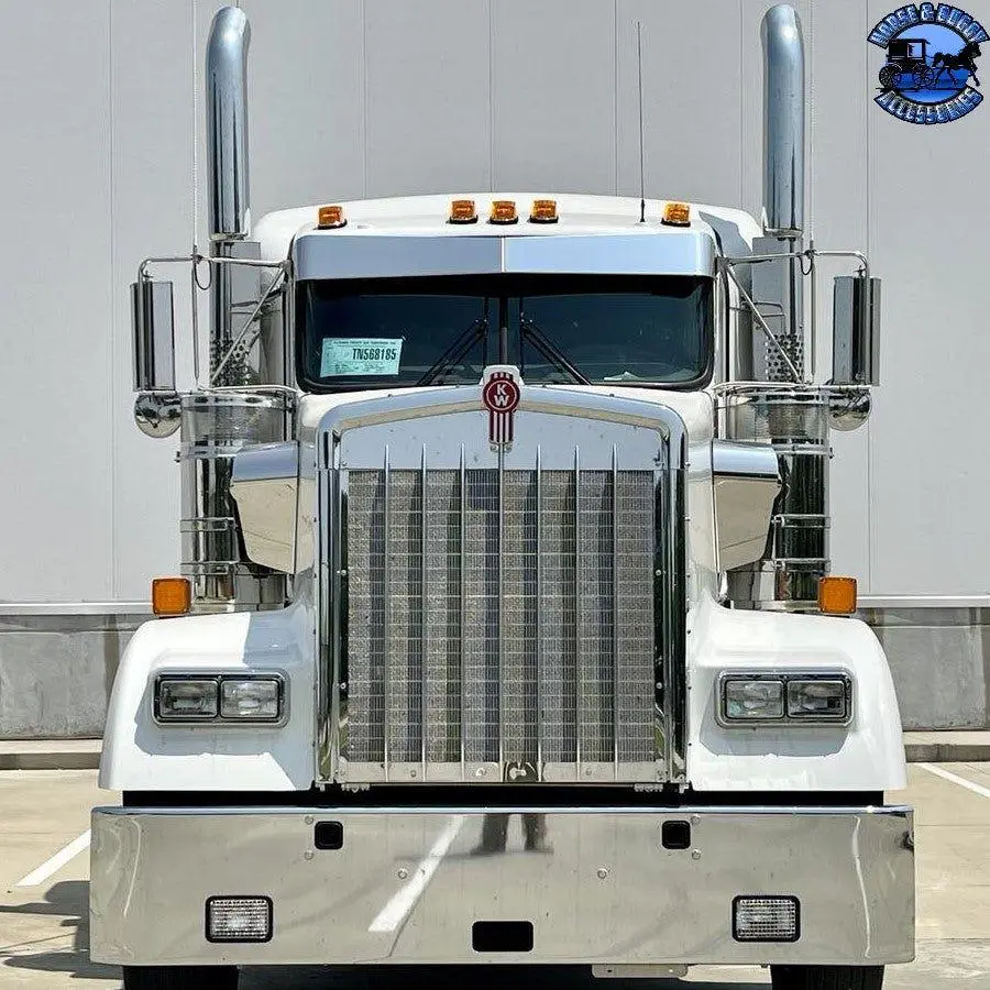 Rollin Low Forward Bowtie 14 Guage Kenworth Visor 8"X6" Bowtie #2027 1