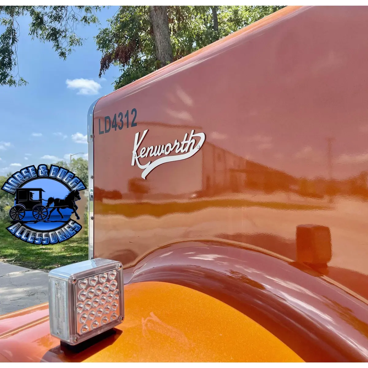 Nu-2002-100 Kenworth Hood Decal Emblem Logo Replacement Stainless (Sold By The Piece) #2002 1