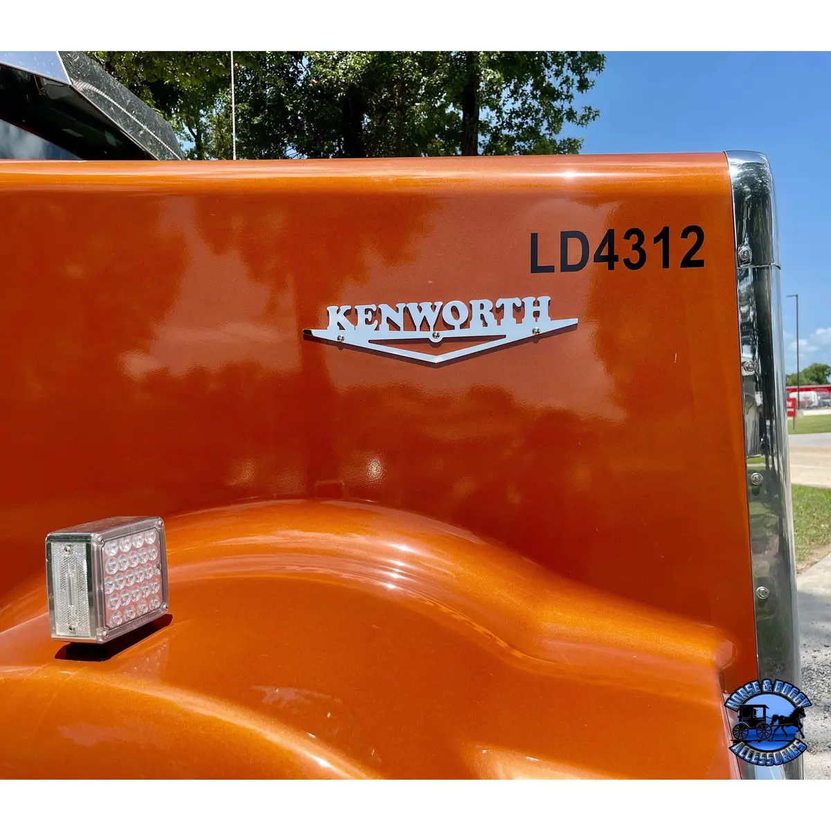 Nu-2001 Kenworth Hood Decal Emblem Logo Replacement Stainless (Sold By The Piece) #2001 1