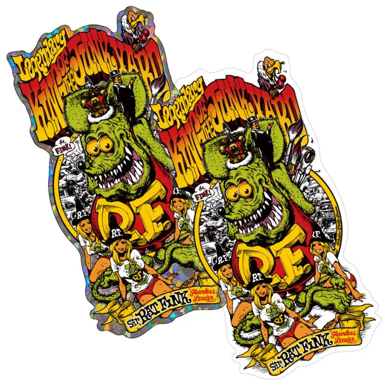 “King Of Junkyard” Vinyl Sticker 1