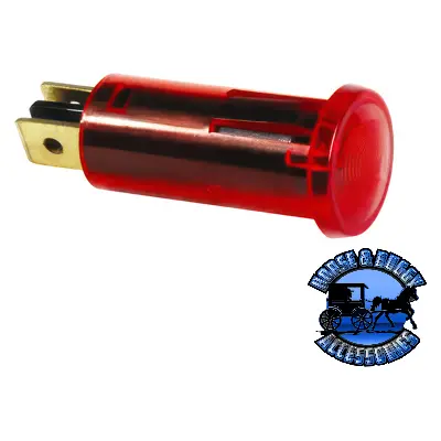 Up-98372 Red Warning Light 16 Amp 12V W/2 Lucar Terminals, 1 Pc. 1