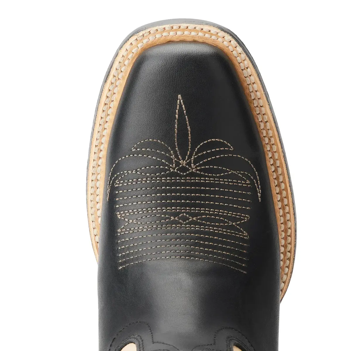 Classic Square Toe Boot - Jet Black & Pale Ivory By Lane | Bourbon Cowgirl 7