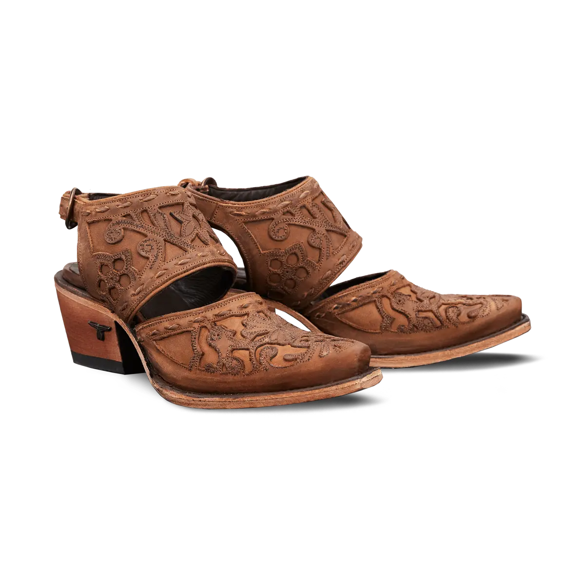 Robin Slingback Mule - Burnt Caramel 1