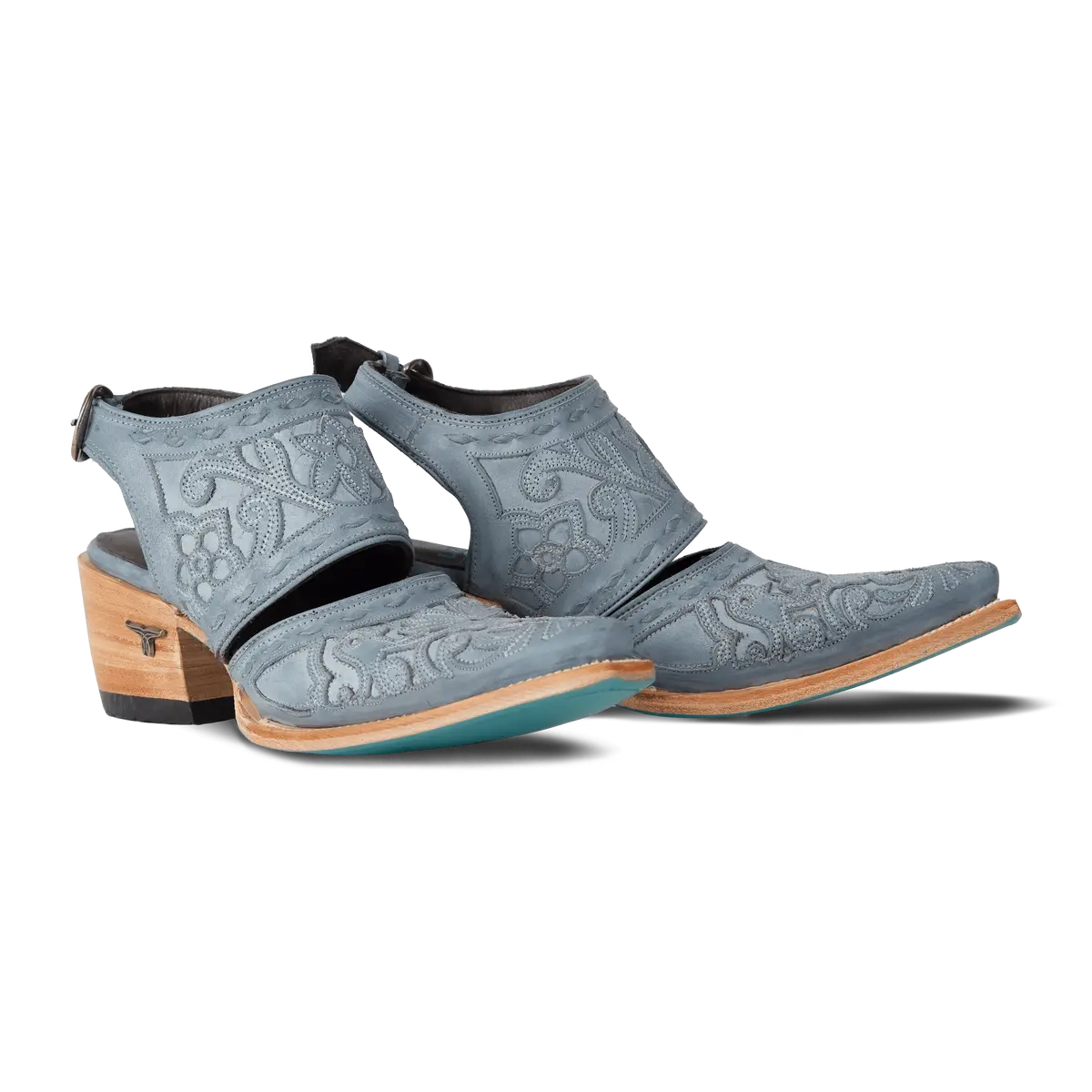 Robin Slingback Mule - Washed Denim 1