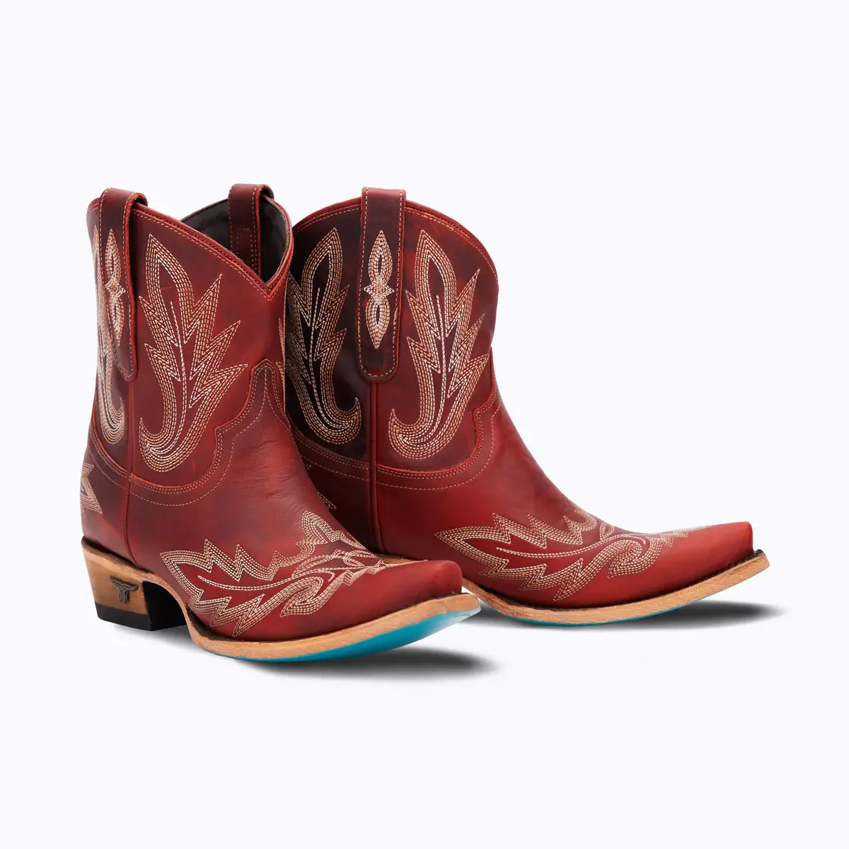 Lexington Bootie By Lane Boots, Smoldering Ruby Cowgirl Boots| Bourbon Cowgirl 1