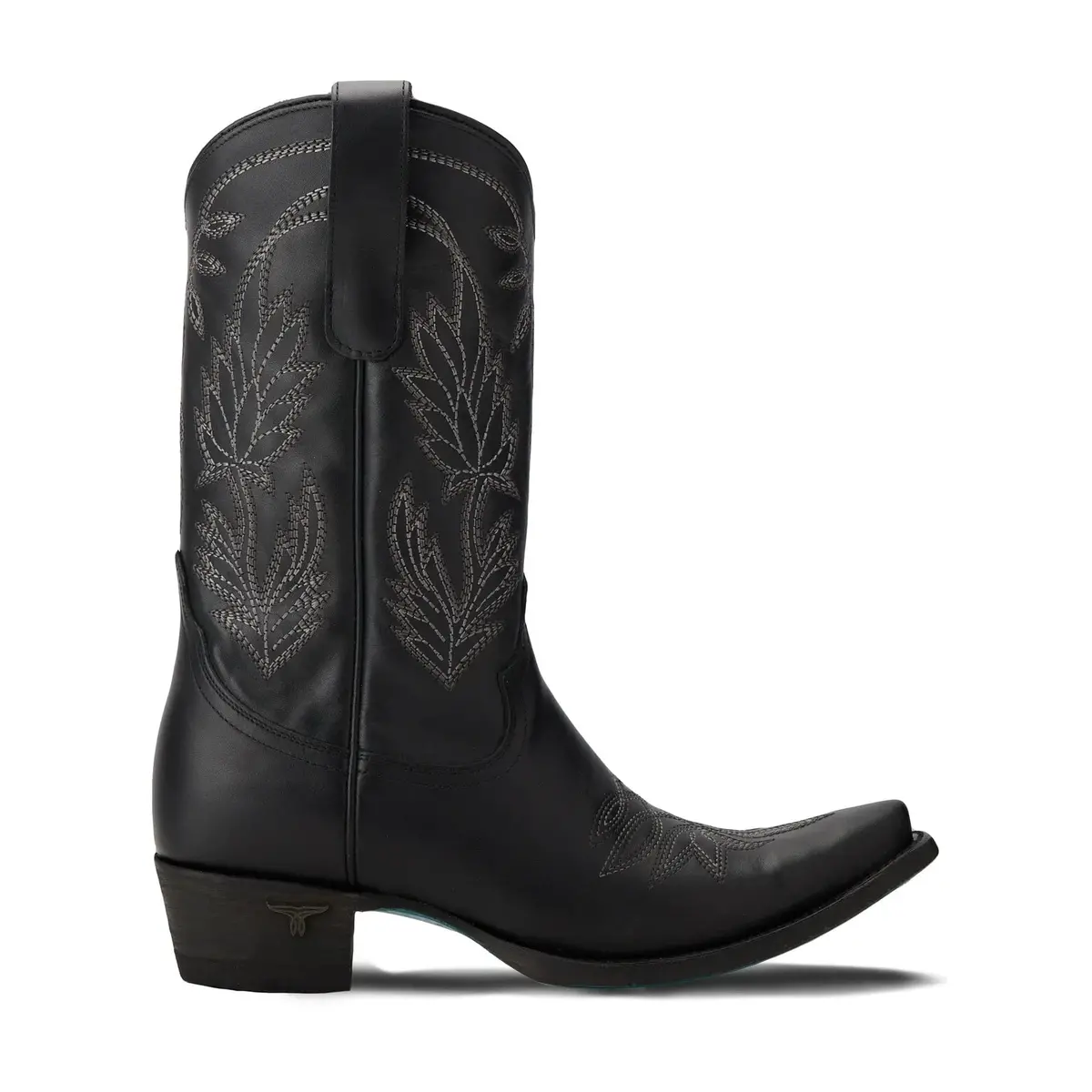 Sandaga Midi Jet Black Cowboy Boots By Lane | Bourbon Cowgirl 1