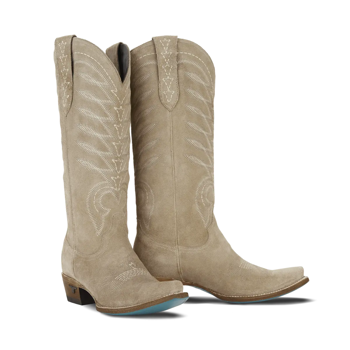 Squash Blossom Boot - Latte Suede 1