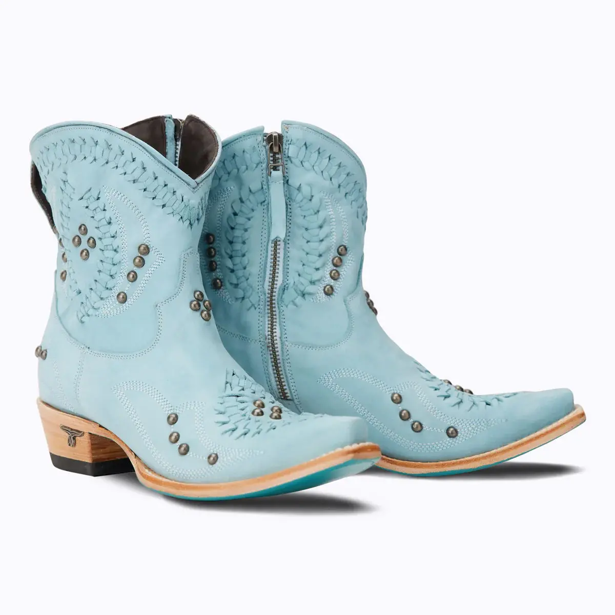 Cossette Bootie By Lane Boots Powder Blue | Bourbon Cowgirl 1