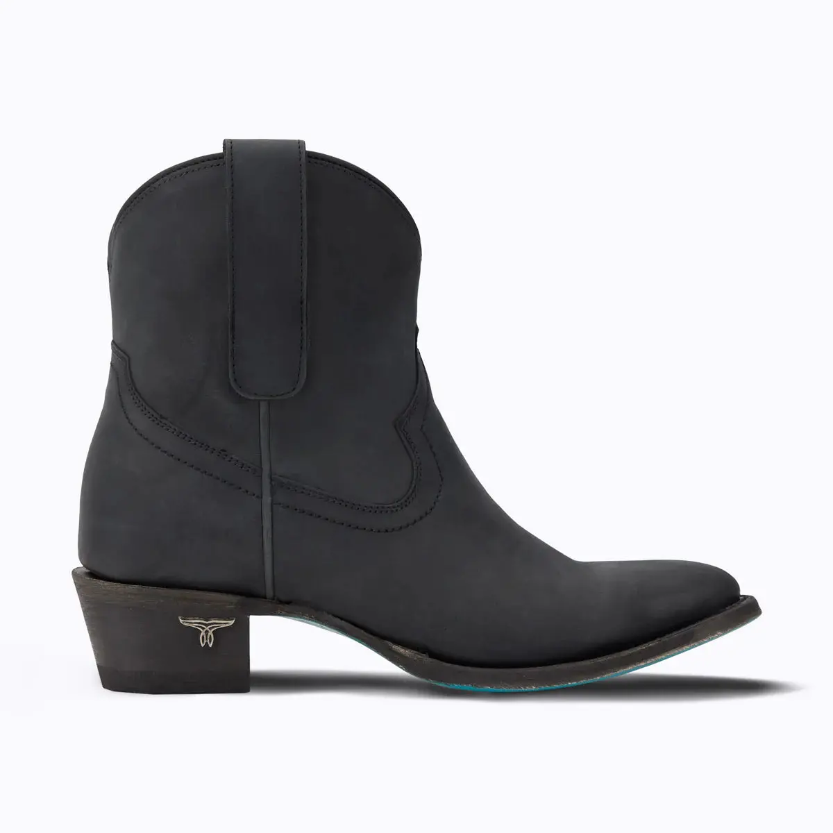 Plain Jane Bootie By Lane Boots Matte Black | Bourbon Cowgirl 1