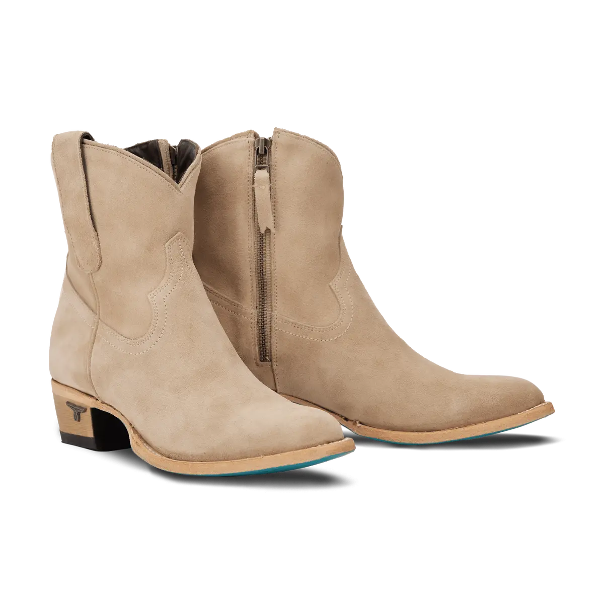 Plain Jane Bootie - Latte Suede 1